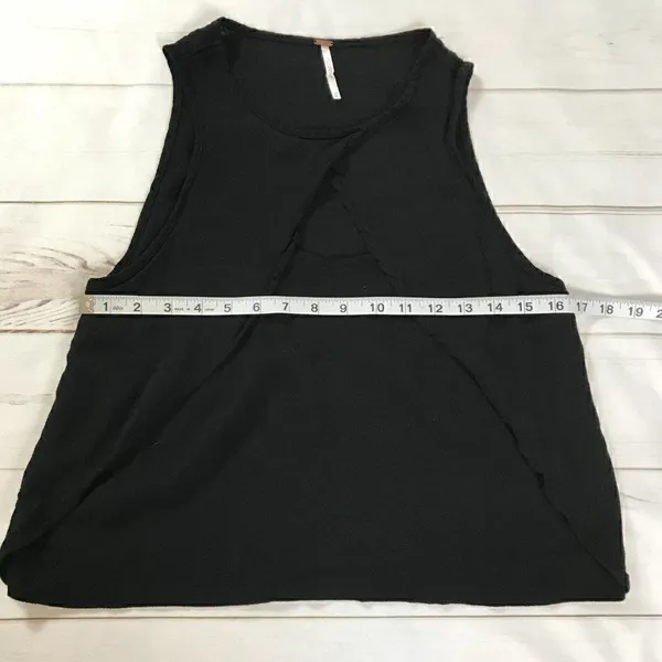 Free People Womens Black Keyhole Pullover Top XS - Image 8