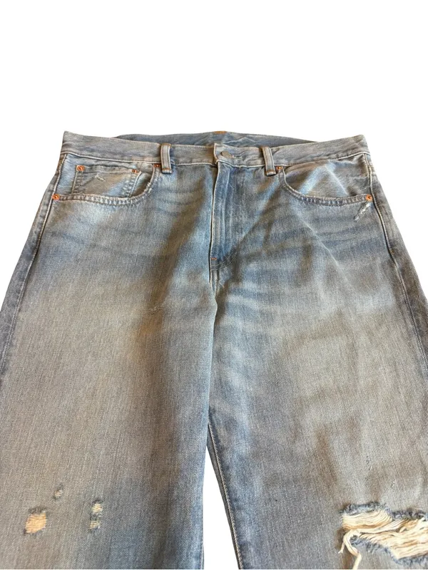 Denimist Lindsay Slim Boyfriend Jeans Light Wash Denim Distressed Size 31 Womens - Image 2