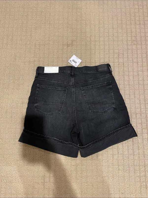 American Eagle black jean shorts - Image 3