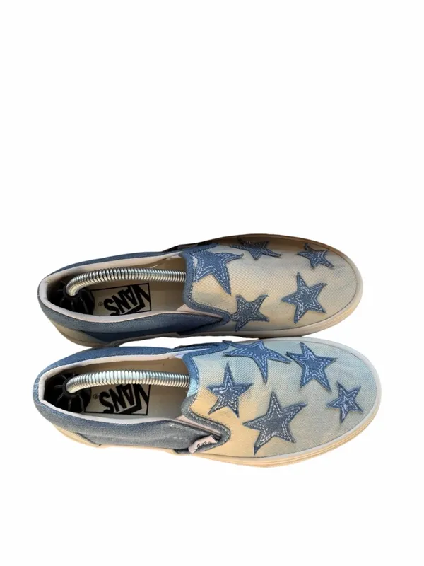 Vans NEW Unisex Starry Night Denim Classic Slip On Shoe Size 7 or 5.5 #260112 - Image 4