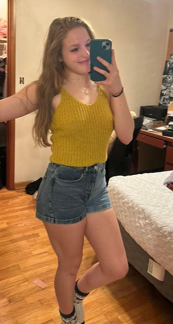 Mustard Yellow Sweater Tank - Image 5