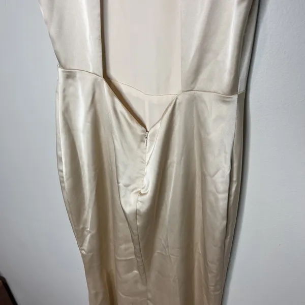 New Fame & Partners High Neck Mermaid Skirt‎ Golden Dress US 0 - Image 9