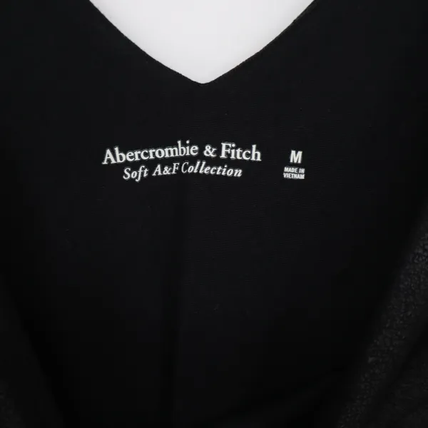 Abercrombie & Fitch Bodysuit Womens Medium Soft A&F Black Faux Leather Excellent - Image 2