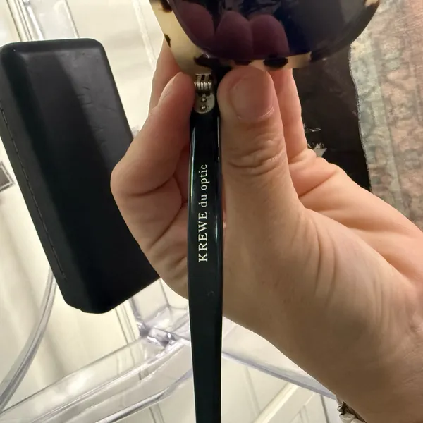 Krewe Tortoise Shell Sunglasses with Black Accents - Image 4
