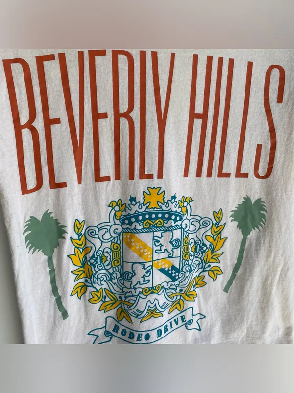 Beverly Hills rodeo drive vintage retro tee t-shirt graphic tee medium - Image 3