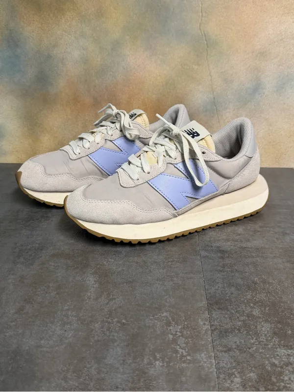 New Balance 237 WS237GB Women’s Retro Style Sneakers Gray/Blue Size 7B - Image 3