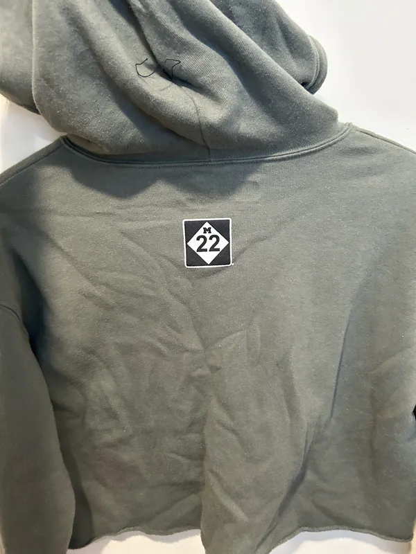 M22 cropped hoodie Green - Image 6