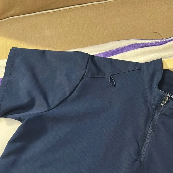 Ladies Navy Blue scrub top NWT SZ L - Image 3