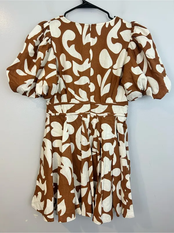 House of Harlow Puff Sleeve Linen Blend - Image 6