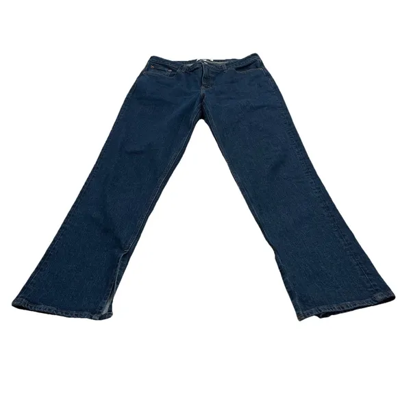 Abercrombie & Fitch Curve Love 90s Mid Rise Straight Jeans Womens 30 Blue Denim - Image 2