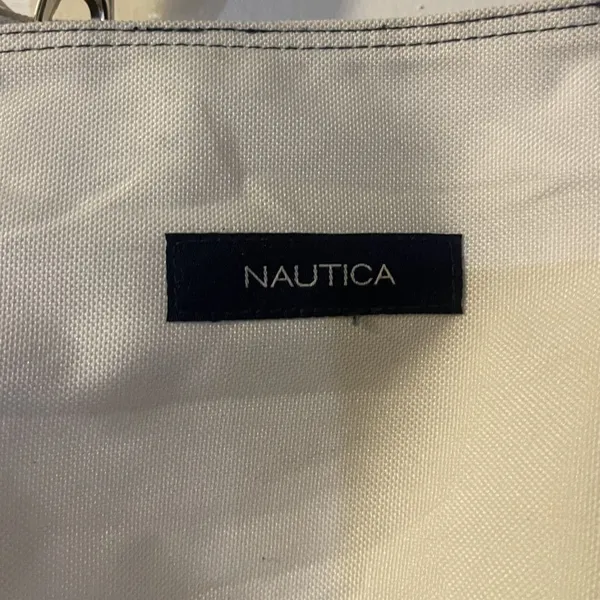 Nautica Voyage Canvas Tote Bag Shoulder Handbag Beach Weekender Cruise Coastal - Image 3