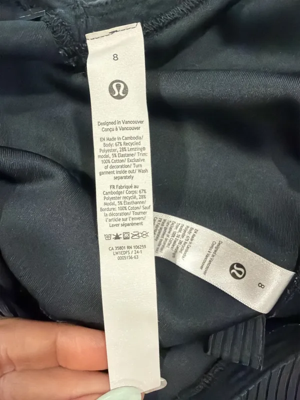 Lululemon Ribbed Softstreme Cropped Tank Top Black Size 8 - Image 4