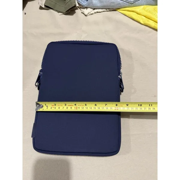 Dagne Dover 12" Navy Blue Neoprene crossbody bag for iPad/mini Laptop *No Strap* - Image 5
