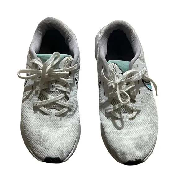 Nike Renew Ride 2 Women's Running Shoes Sneakers White Gray Teal Swoosh - Image 4