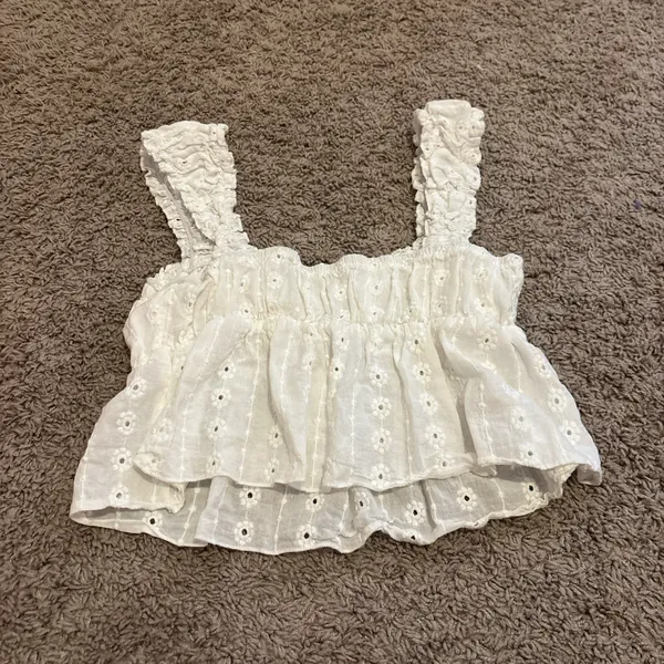 White Lace Tank Top Shein - Image 2