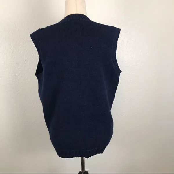 Vintage Koret knit nautical sweater vest L‎ - Image 4