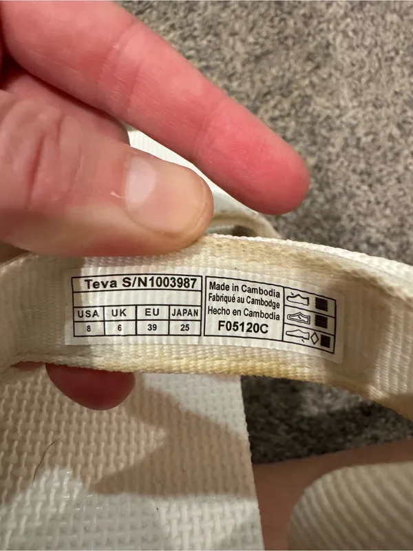 Teva White Women’s Sandals - Image 9