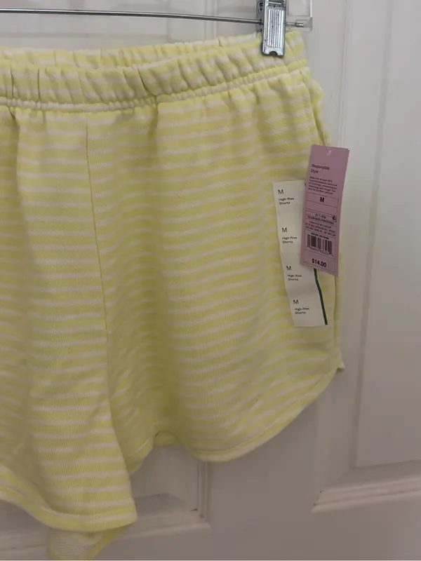 NWT!! Wild Fable Terry Cloth Striped Cropped Bra Top and Short Set - Image 8