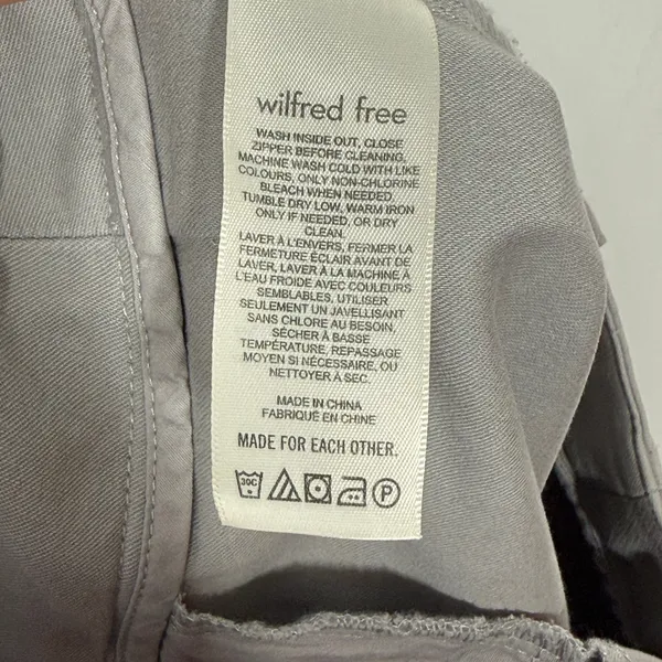 Wilfred‎ Free Ascendant Pants Womens Size 6 Light Gray High Waist Wide Leg Work - Image 10