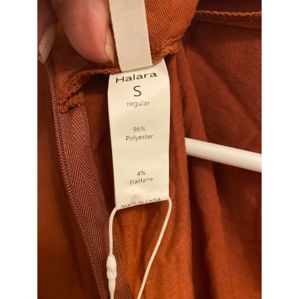 Brand New Halara Women's Size Small Burnt Orange Long Sleeve Dress Midi - Image 6