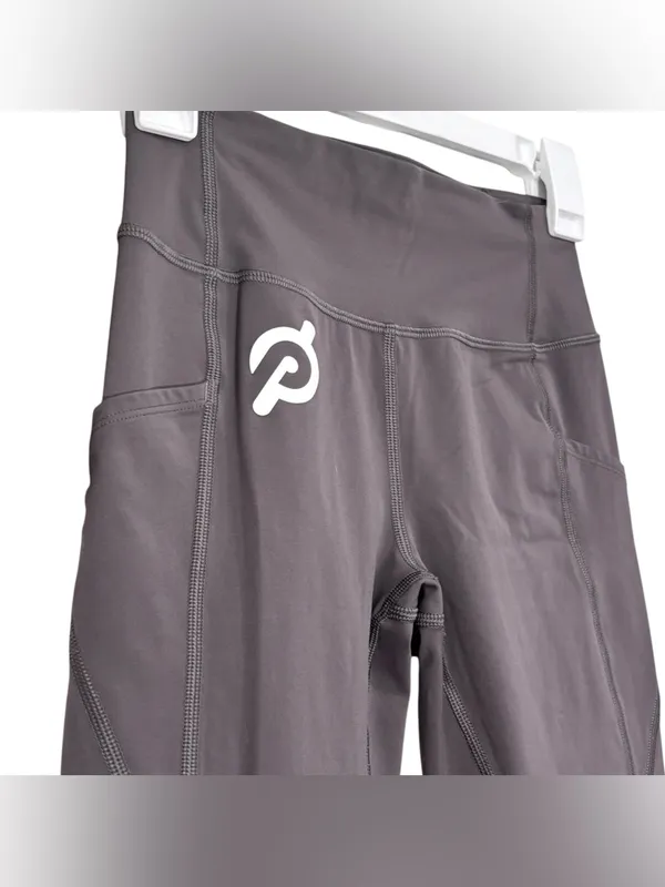 Peloton Essential Tulip Together We Go Far Gray Athletic Leggings Size Small - Image 3