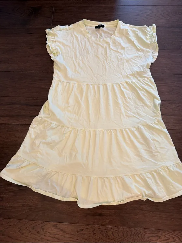 J. Crew Women’s Small Light Green Tiered Mini Short Sleeve Dress - C1-143 - Image 4