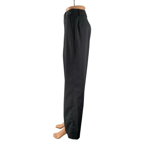 Uniqlo Women's Gray High Waisted Pleated Baggy Wide Leg Trousers Dress Pants M - Image 3