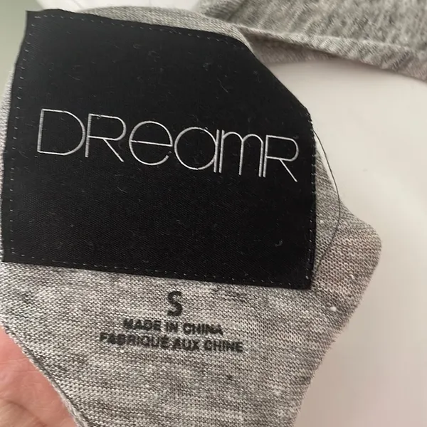 Dreamr Gray Diamond back open tied tee NEW - Image 6