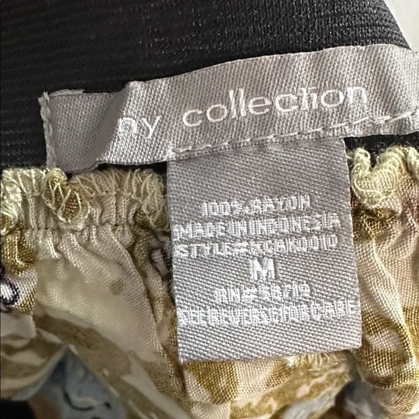 NY Collection Womens Mini Skirt Boho Paisley Elastic Waist Multicolor Medium - Image 5