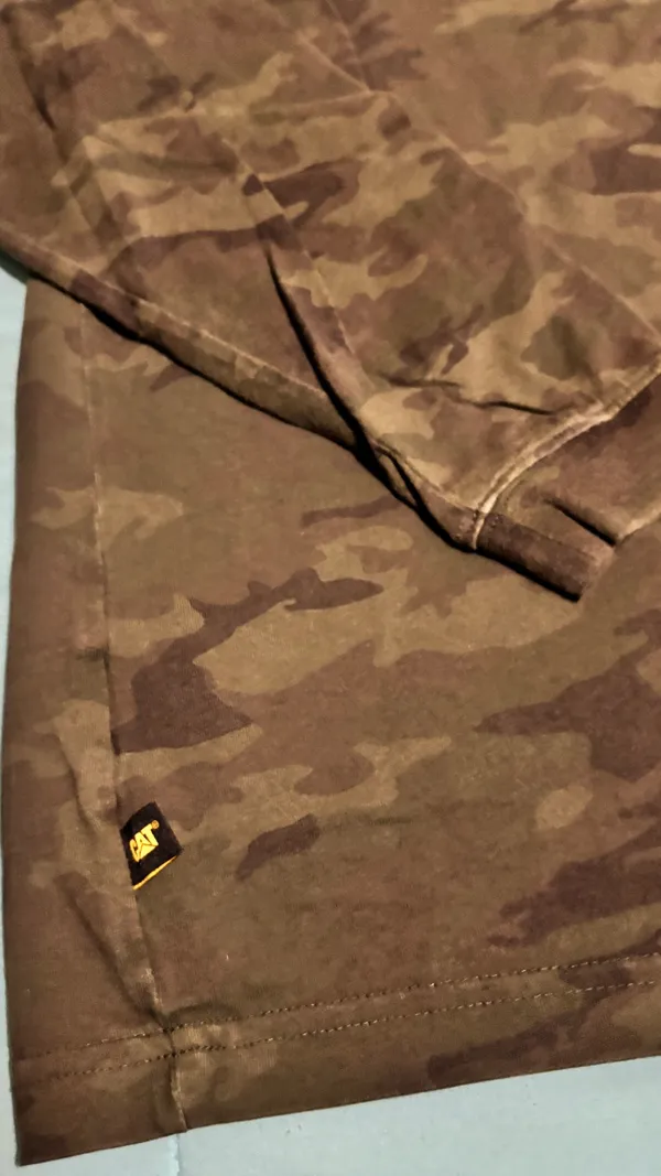 Men’s long sleeve caterpillar graphic work shirt - Image 6