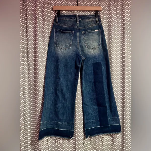 Insane Gene Los Angeles | Wide Leg Cropped Patchwork Jeans, 5/26 - Image 4