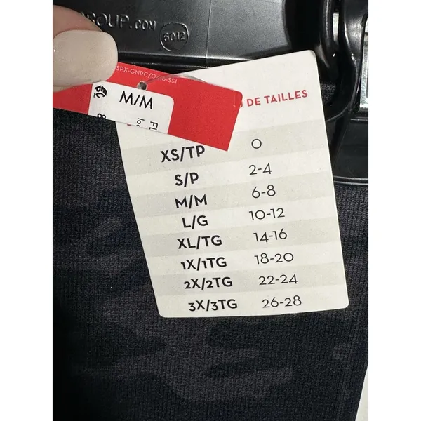 Spanx Crop Leggings Women's Medium Black Gray Camo Look At Me Now Seamless NEW - Image 3