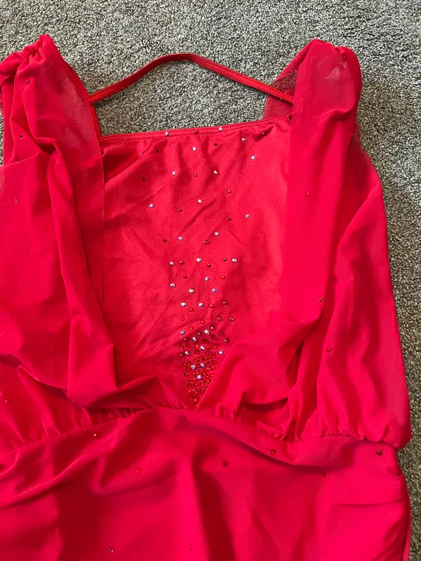 Balera Red Lyrical Costume - Image 2