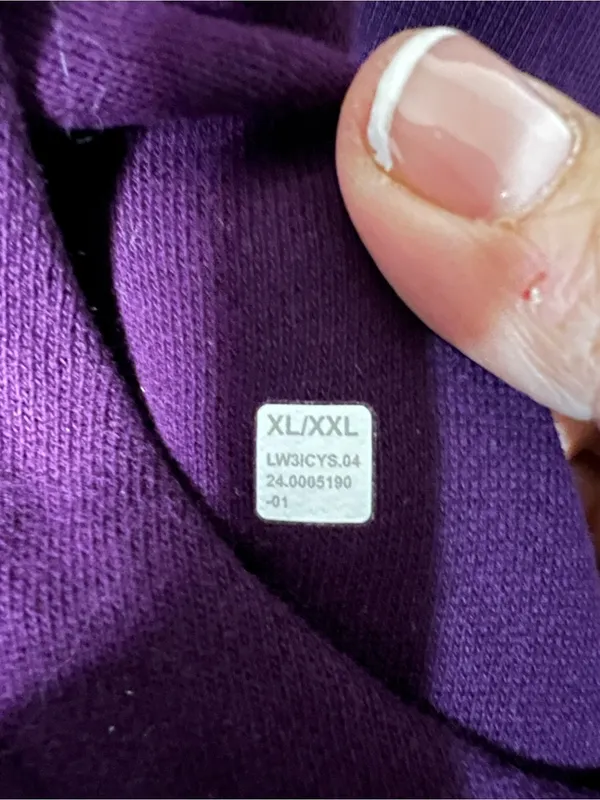 Lululemon Scuba Oversized Half Zip Funnel Neck Magenta Purple Gold Long Sweater - Image 6