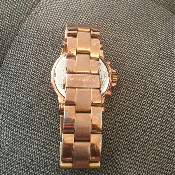 Michael Kors Rose Gold Chronograph Stainless Steel Watch - Image 12