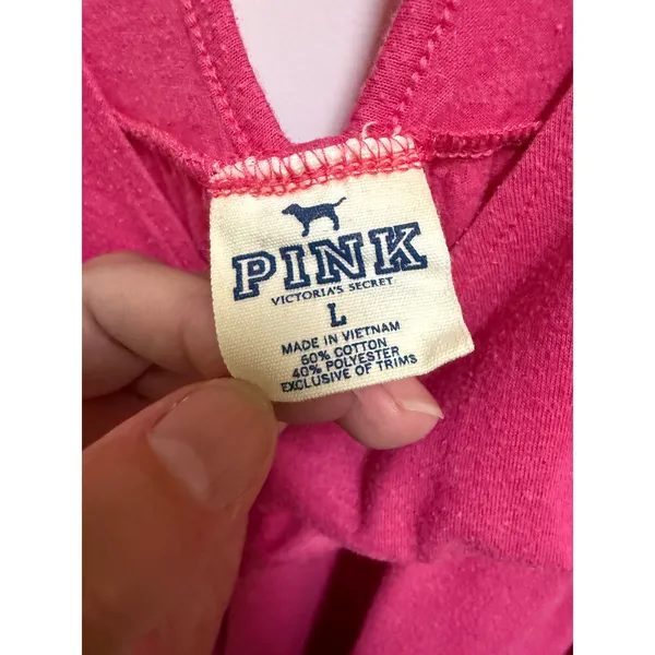 PINK Victoria's Secret Pink Star Print Babydoll Sleep Gown Nightgown Women's L - Image 7