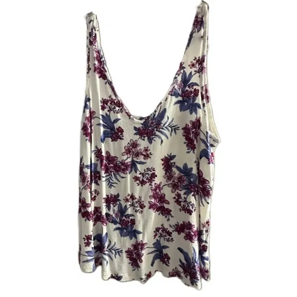 American Eagle Soft & Sexy Crepe‎ Floral Pattern Sleeveless Size M Top - Image 4