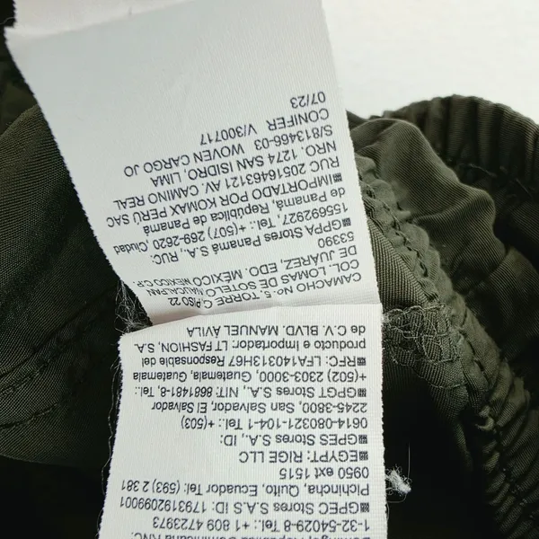 Old Navy Womens Olive Green Quick Dry Cargo Joggers Ankle Zip Pants Size Small - Image 7