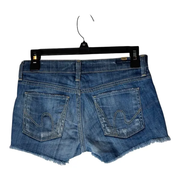 Citizens of Humanity Shorts Women 24 Blue Denim Faded Cut Off Jean Shorts Preppy - Image 2