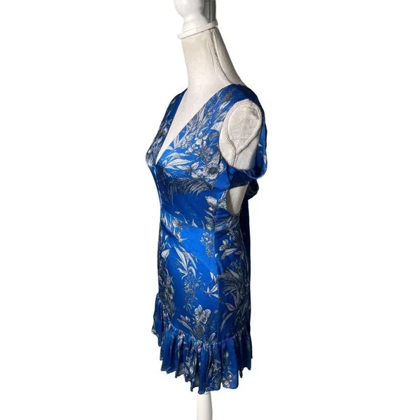 Alexis Cascara V-Neck Sleeveless Dress Blue Womens Size XS - Image 7