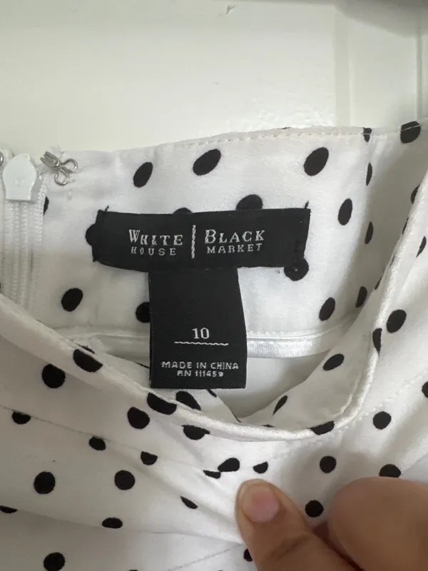 White House Black Market polka dot skirt - Image 2