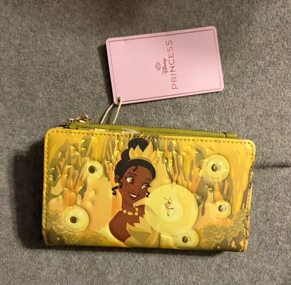 Loungefly The Princess & The Frog Princess Tiana Golden Mini Backpack and Wallet - Image 7