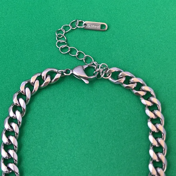 Titanium Steel Link Chain Bracelet for Men Women,Punk Hip Hop Bracelet - Image 4