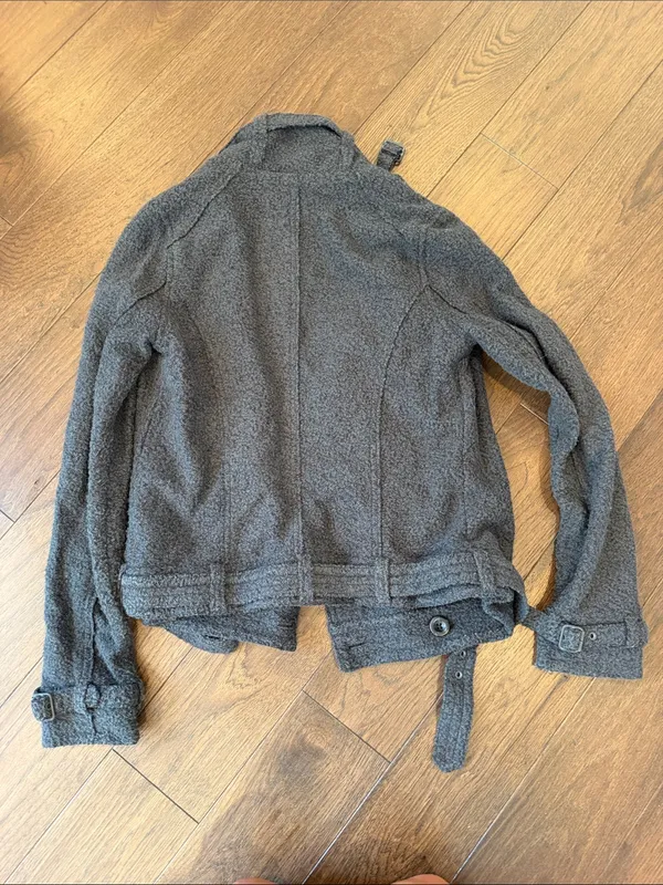 Free People "We The Free" Outta Left Field Military Jacket Gray Small - C54-134 - Image 8