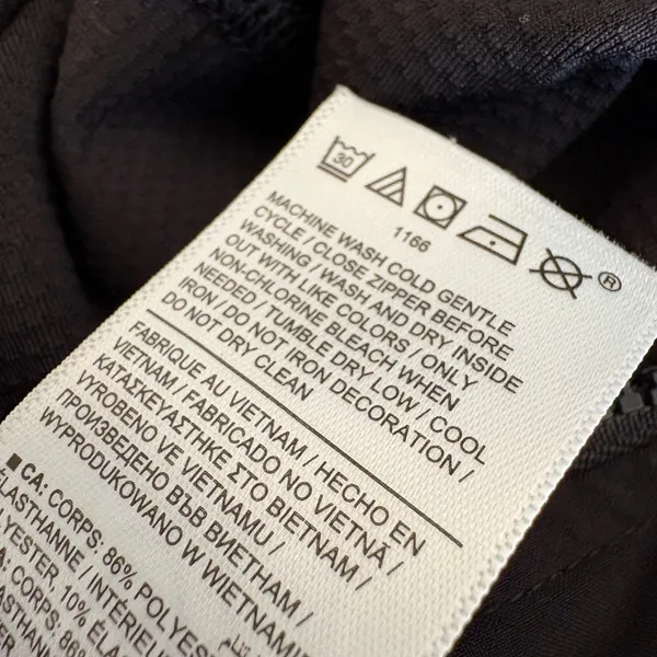 Athleta Dress Venture Out 12 Black Athletic Hiking Zip Front Built-in Shorts - Image 12