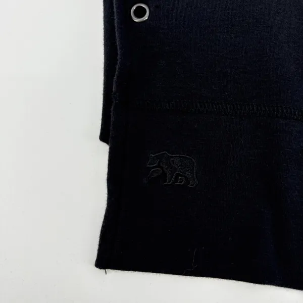 The Normal‎ Brand Puremeso Split Side Overshirt Black High-Lo Rivet Detail Small - Image 6