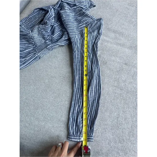 Rails Jasmine Linen Mini Dress in Tibet Stripe Blue - Image 11