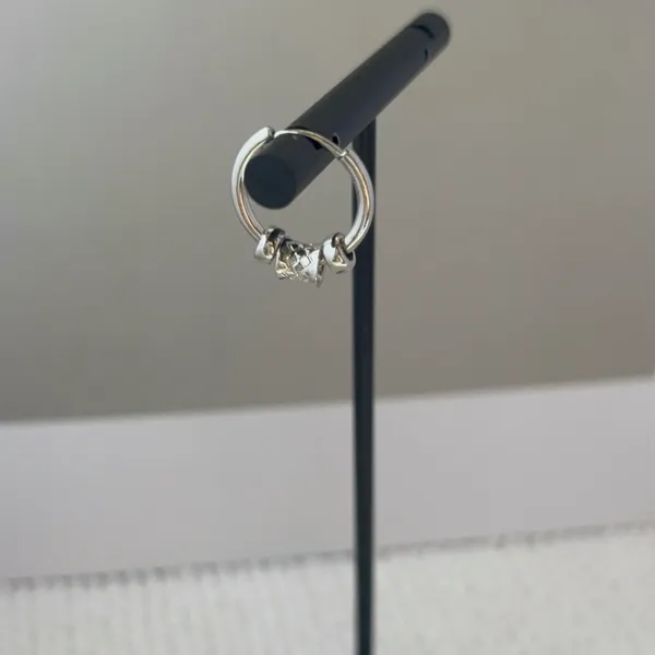Fashion Cool Small Silver Hoop Earrings for Men Women,Unisex Earrings - Image 5