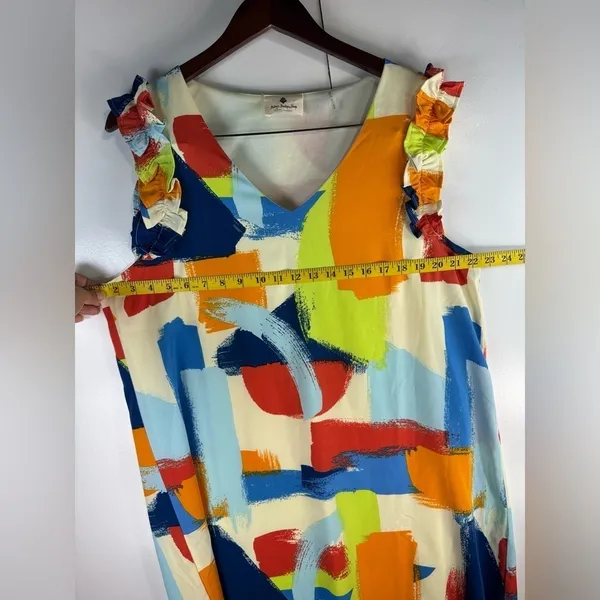 Betsey's‎ Boutique Shop paisley midi dress with flared sleeves Orange Xl - Image 6