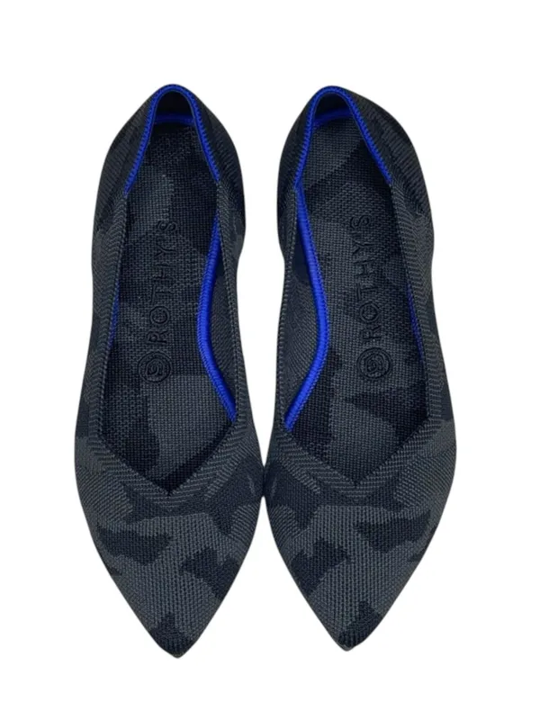 VHTF: Rothy’s ➤ The Point Ballet Ballerina Flat ➤ Grey Camo Print ➤ 8M ➤ Retired - Image 9